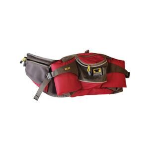 MOUNTAINSMITH Blur Red and Gray Lumbar Waist Bag Fanny Pack Hiking Adjustable